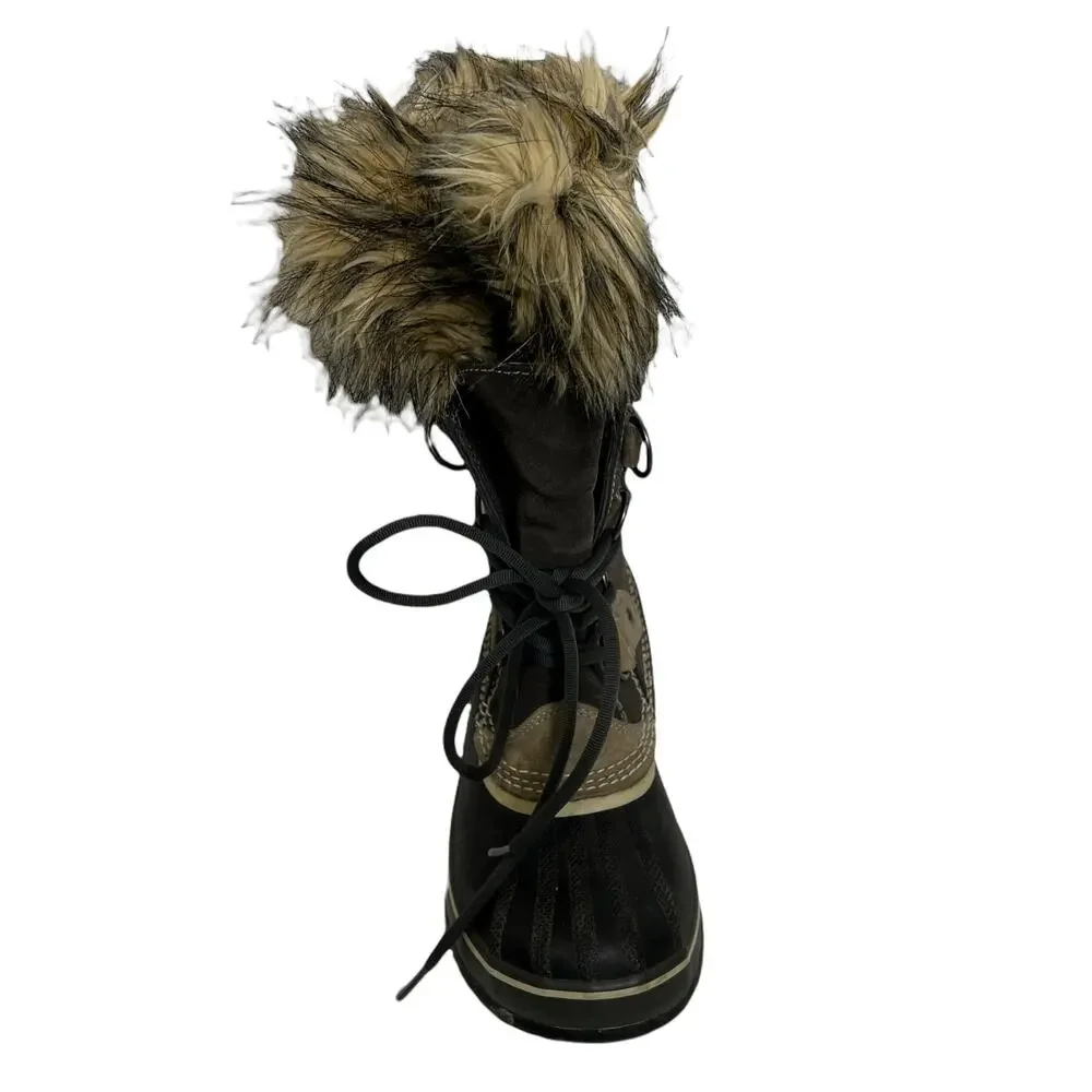 Sorel Joan‎ of Arctic W Sz 6 Winter Boots Waterproof Faux Fur Suede Mid-Calf